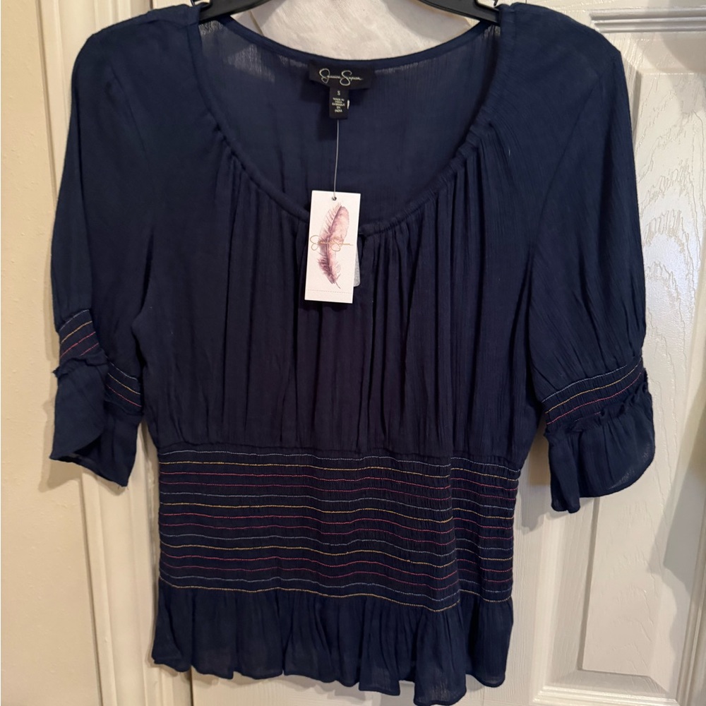 Navy Blue Women's Top